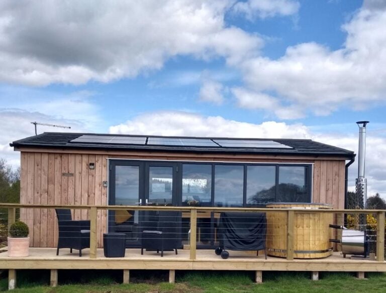 Ailsa stunning luxury escape Cleeves Cabins with hot tub in ayrshire 2