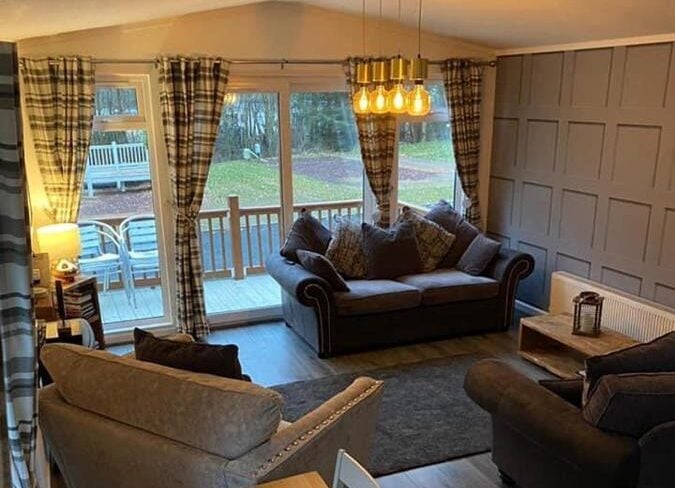 Tranquil Lodge with hot tub in north east england 2