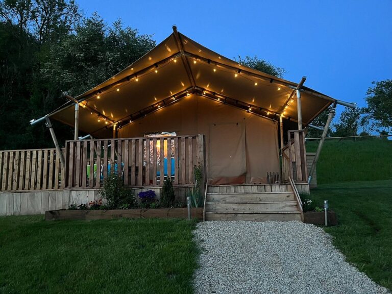 stargazing glamping dome Hadspen Glamping in England